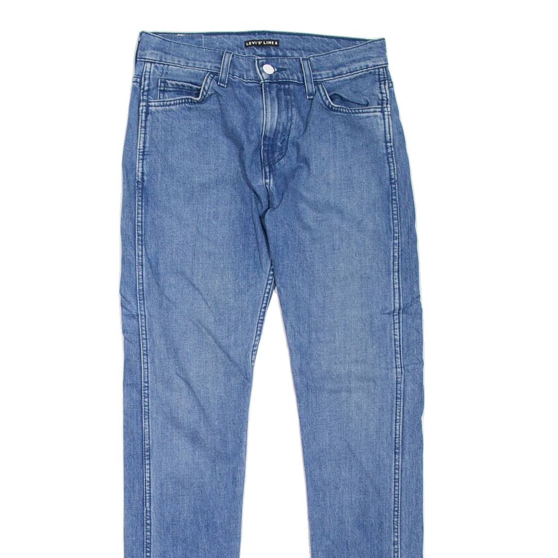 LEVI'S Line 8 Womens Jeans Blue Slim Skinny Stone Wash W27 L32