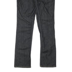 DIESEL Womens Regular Fit Straight Denim Dark Blue W32 L30 Cotton Blend Zip