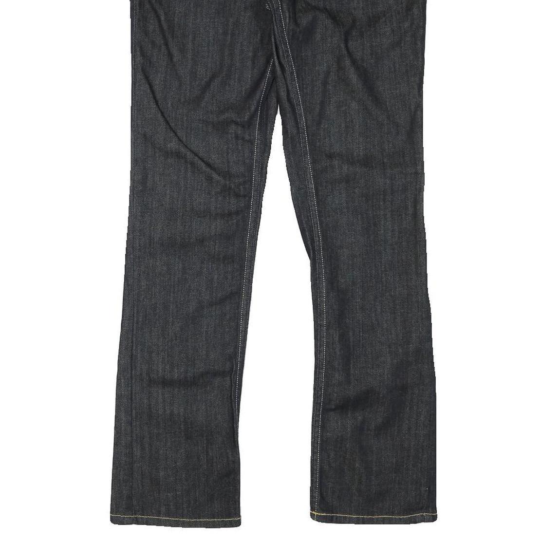 DIESEL Womens Regular Fit Straight Denim Dark Blue W32 L30 Cotton Blend Zip