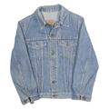 LEVI'S Mens Blue Cotton Denim Jacket XS Button Closure Classic Fit Plain