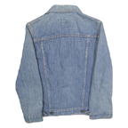 LEVI'S Mens Blue Cotton Denim Jacket XS Button Closure Classic Fit Plain
