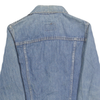LEVI'S Mens Blue Cotton Denim Jacket XS Button Closure Classic Fit Plain