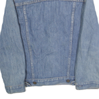 LEVI'S Mens Blue Cotton Denim Jacket XS Button Closure Classic Fit Plain