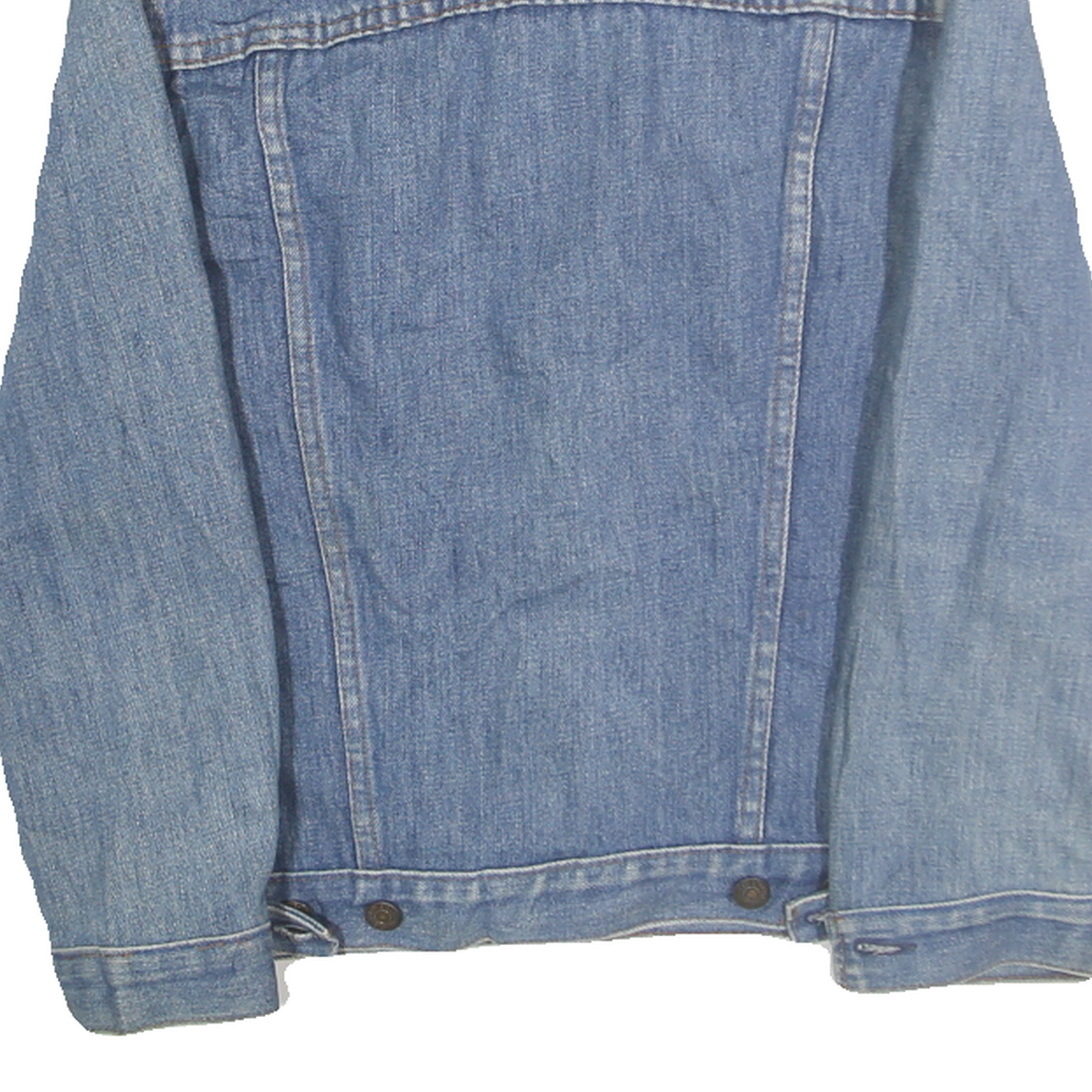 LEVI'S Mens Blue Cotton Denim Jacket XS Button Closure Classic Fit Plain