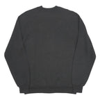 JERZEES Womens Black Sweatshirt L Cotton Blend Crew Neck Pullover Printed
