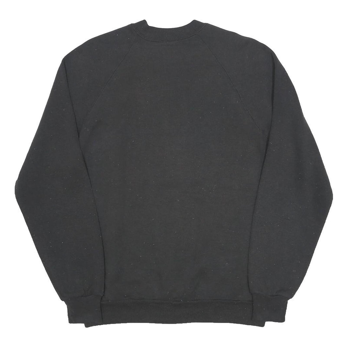 JERZEES Womens Black Sweatshirt L Cotton Blend Crew Neck Pullover Printed