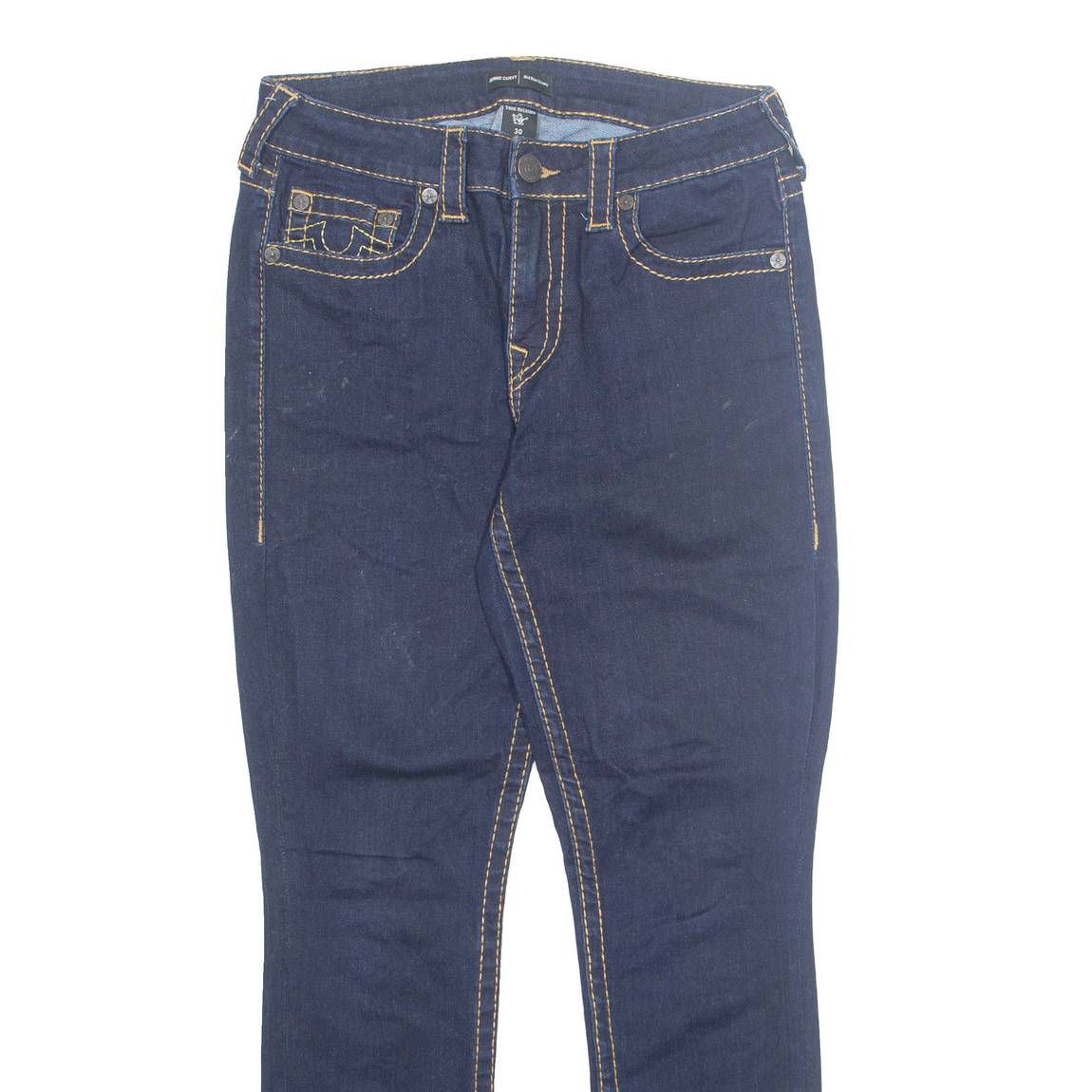 TRUE RELIGION Womens Jeans Blue Regular Skinny W30 L28