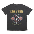 GUNS N ROSES Womens Black Graphic T-Shirt L Short Sleeve Crew Neck Sweet Child O