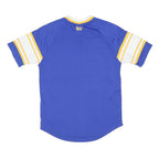 NBA Mens Blue & White Warriors Graphic T-Shirt S Short Sleeve V-Neck