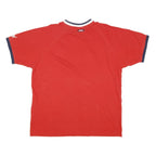 PUMA Mens Red Navy & White Graphic T-Shirt XL Short Sleeve Crew Neck Puma Logo