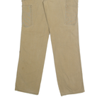 CARHARTT Womens Cotton Blend Beige Loose Fit Straight Leg Trousers W28 L30