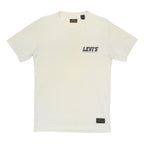 LEVI'S Mens White Skateboarding Collection Graphic T-Shirt S Short Sleeve Crew