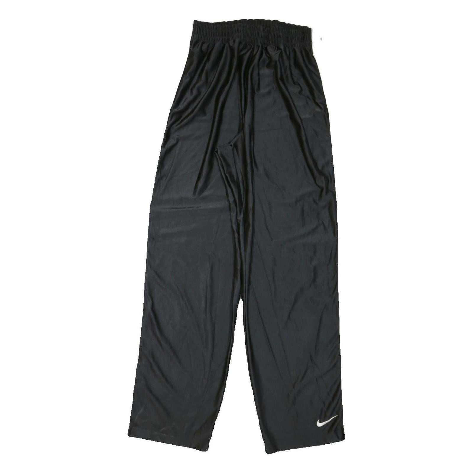 NIKE Mens Joggers Black L W30 L32 Relaxed Straight