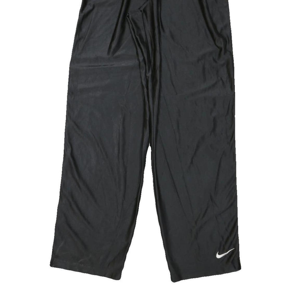 NIKE Mens Joggers Black L W30 L32 Relaxed Straight