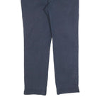 BODEN Womens Cotton Blend Navy Slim Straight Trousers W30 L26 Casual Wear