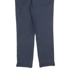 BODEN Womens Cotton Blend Navy Slim Straight Trousers W30 L26 Casual Wear