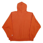 CHAMPION Mens Orange Genentech Pullover Hoodie XL Cotton Blend Casual Sweatshirt