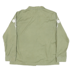 LEVI'S Womens Green Cotton Blend Shirt Jacket L Button Plain Floral Embroidered