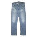 LEVI'S 505 Mens Jeans Blue Regular Straight Denim Light W37 L32 Classic Cotton