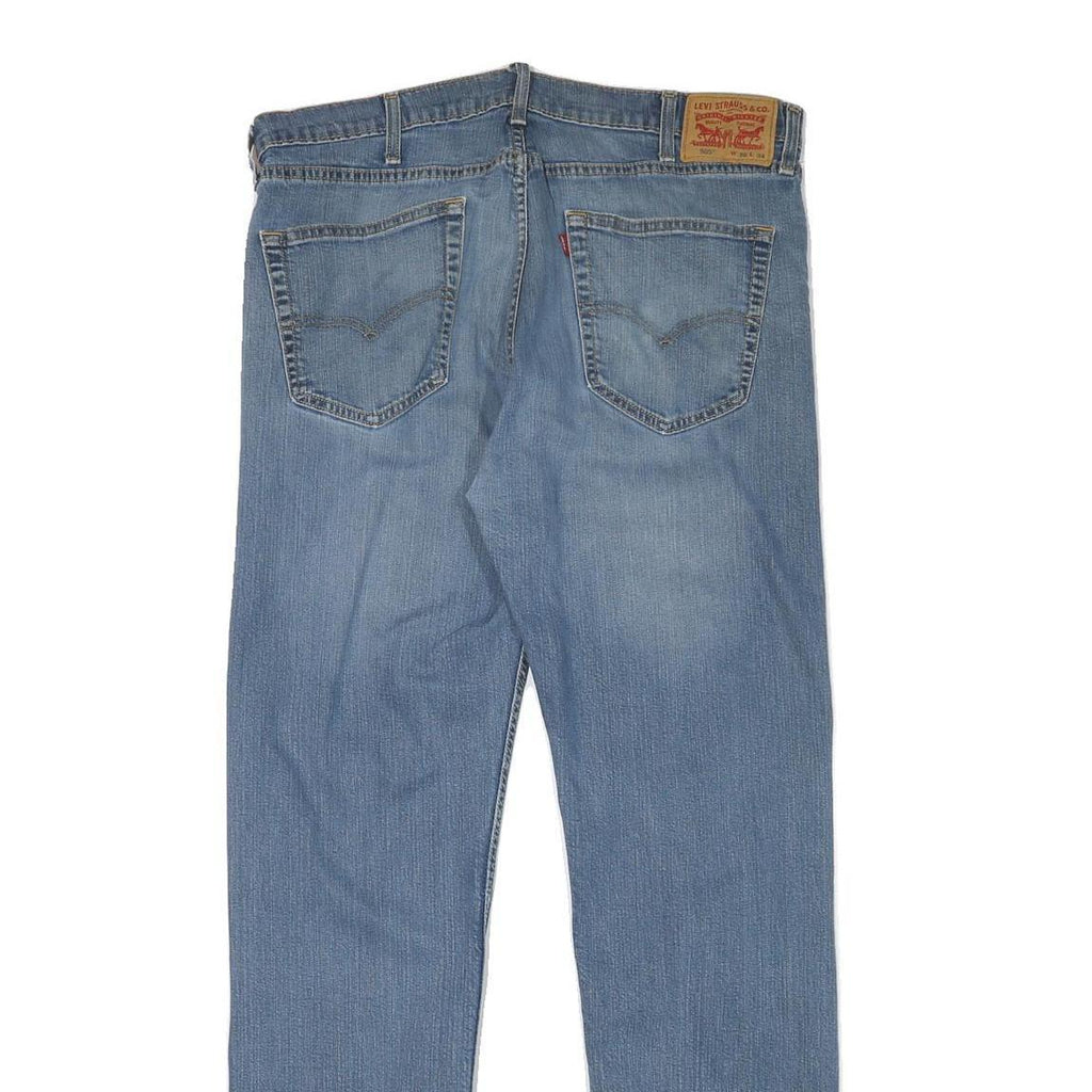 LEVI'S 505 Mens Jeans Blue Regular Straight Denim Light W37 L32 Classic Cotton
