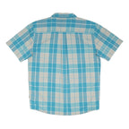 PATAGONIA Mens Blue Beige Check Shirt M Lightweight Casual Summer Button Shirt
