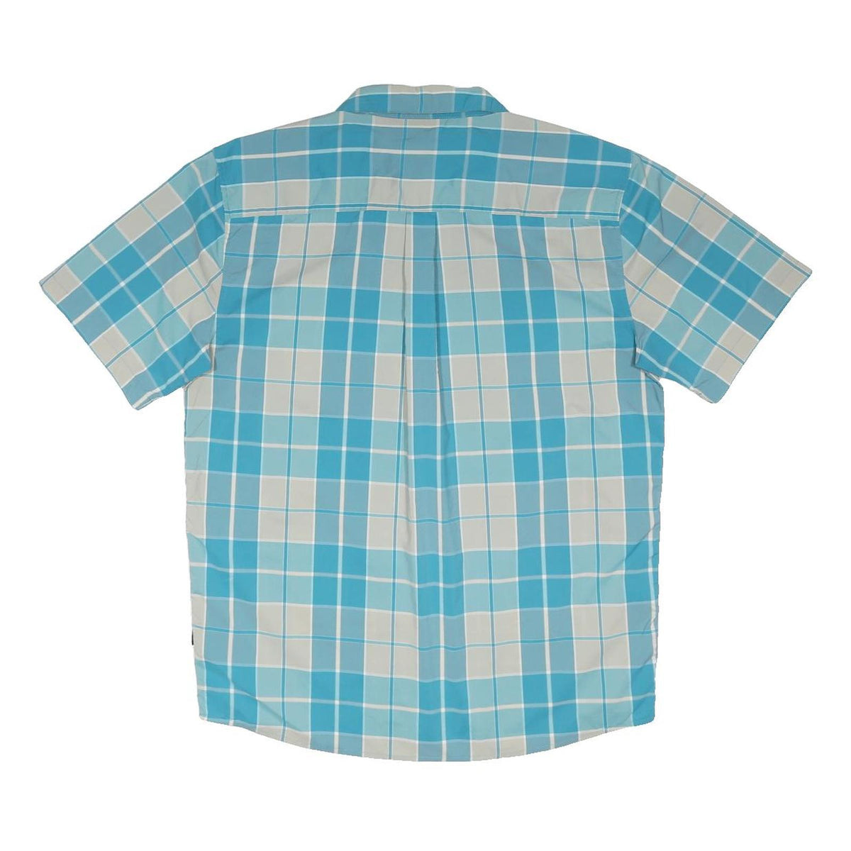 PATAGONIA Mens Blue Beige Check Shirt M Lightweight Casual Summer Button Shirt