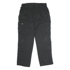 DICKIES Mens Black Cotton Blend Regular Trousers W36 L30 Workwear Cargo