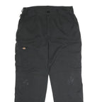 DICKIES Mens Black Cotton Blend Regular Trousers W36 L30 Workwear Cargo