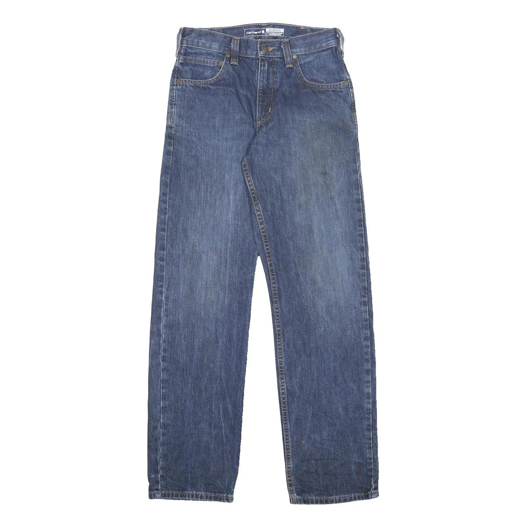 CARHARTT Mens Jeans Blue Relaxed Straight Denim Medium W28 L32 Durable Workwear