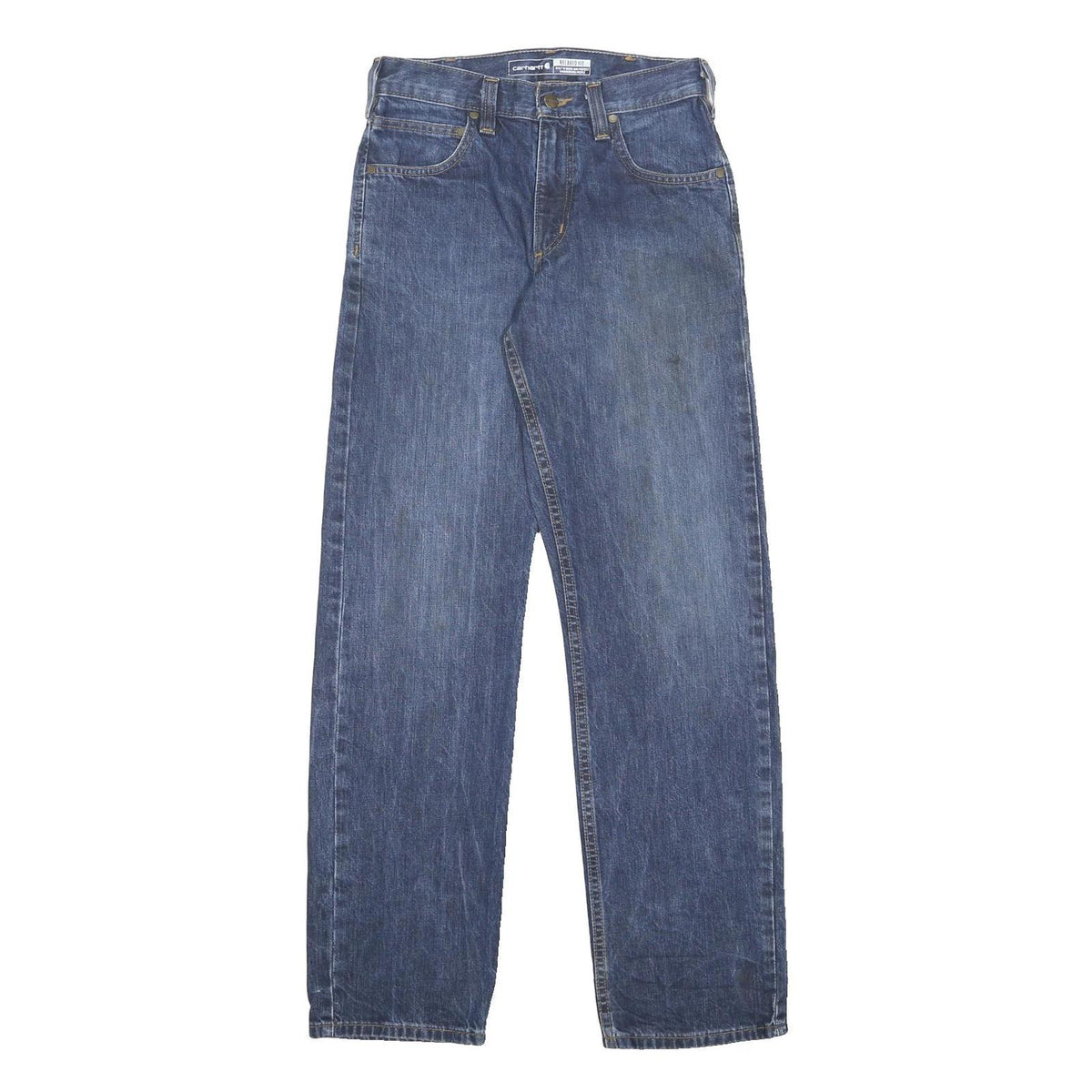CARHARTT Mens Jeans Blue Relaxed Straight Denim Medium W28 L32 Durable Workwear