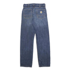 CARHARTT Mens Jeans Blue Relaxed Straight Denim Medium W28 L32 Durable Workwear