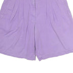 Womens Shorts Purple Casual Plain M W26 Comfortable Cotton Blend