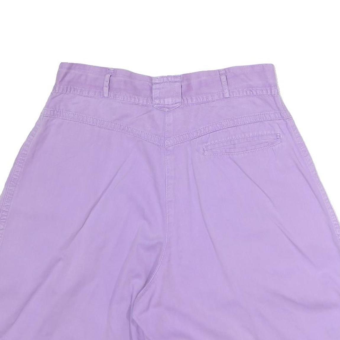Womens Shorts Purple Casual Plain M W26 Comfortable Cotton Blend