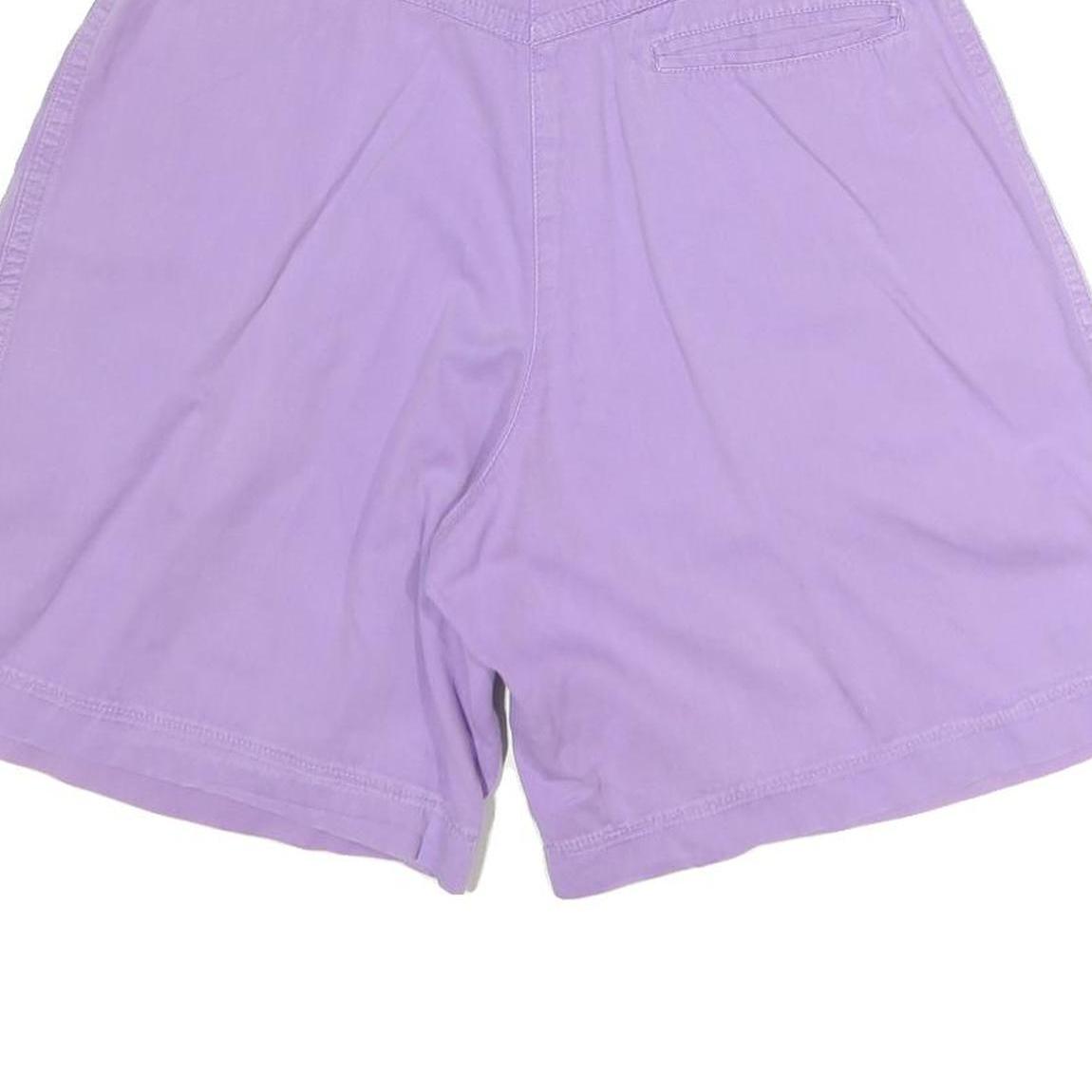 Womens Shorts Purple Casual Plain M W26 Comfortable Cotton Blend