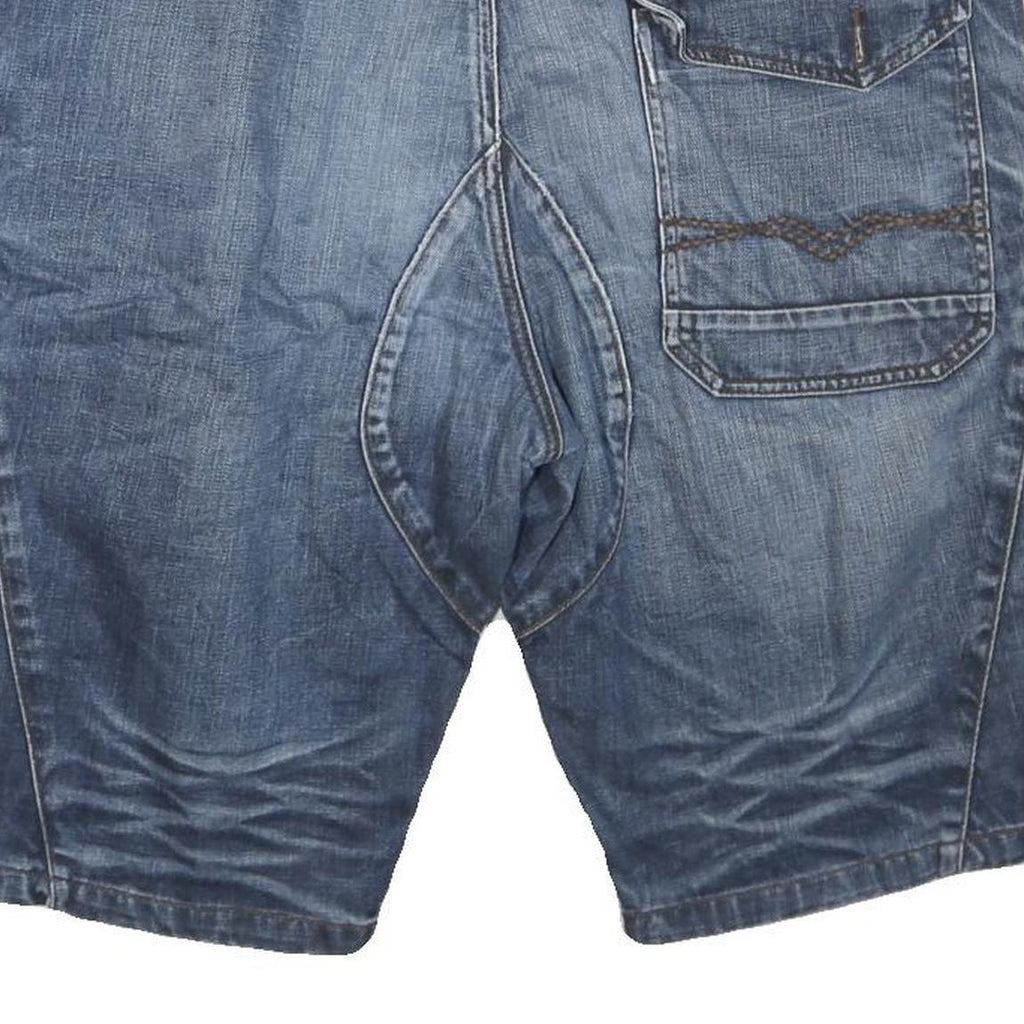 KGN DENIM Mens Denim Blue Casual Shorts XL W40 Cotton Blend Stylish