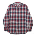 CARHARTT Mens Red & Navy Check Shirt M Button Down Collar Casual Workwear