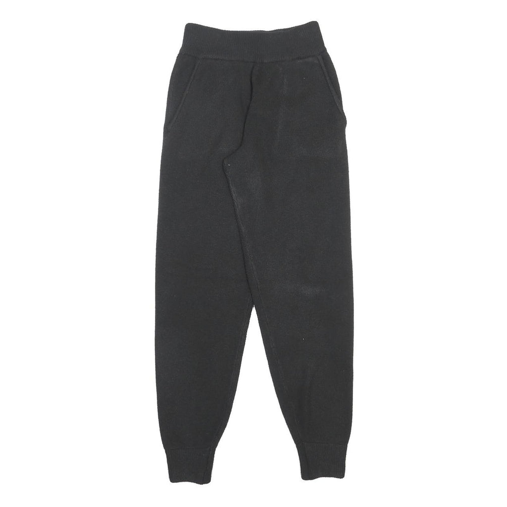 JACK WILLS Womens Joggers Black Slim Tapered UK 6 W22 L28 Polyester Blend