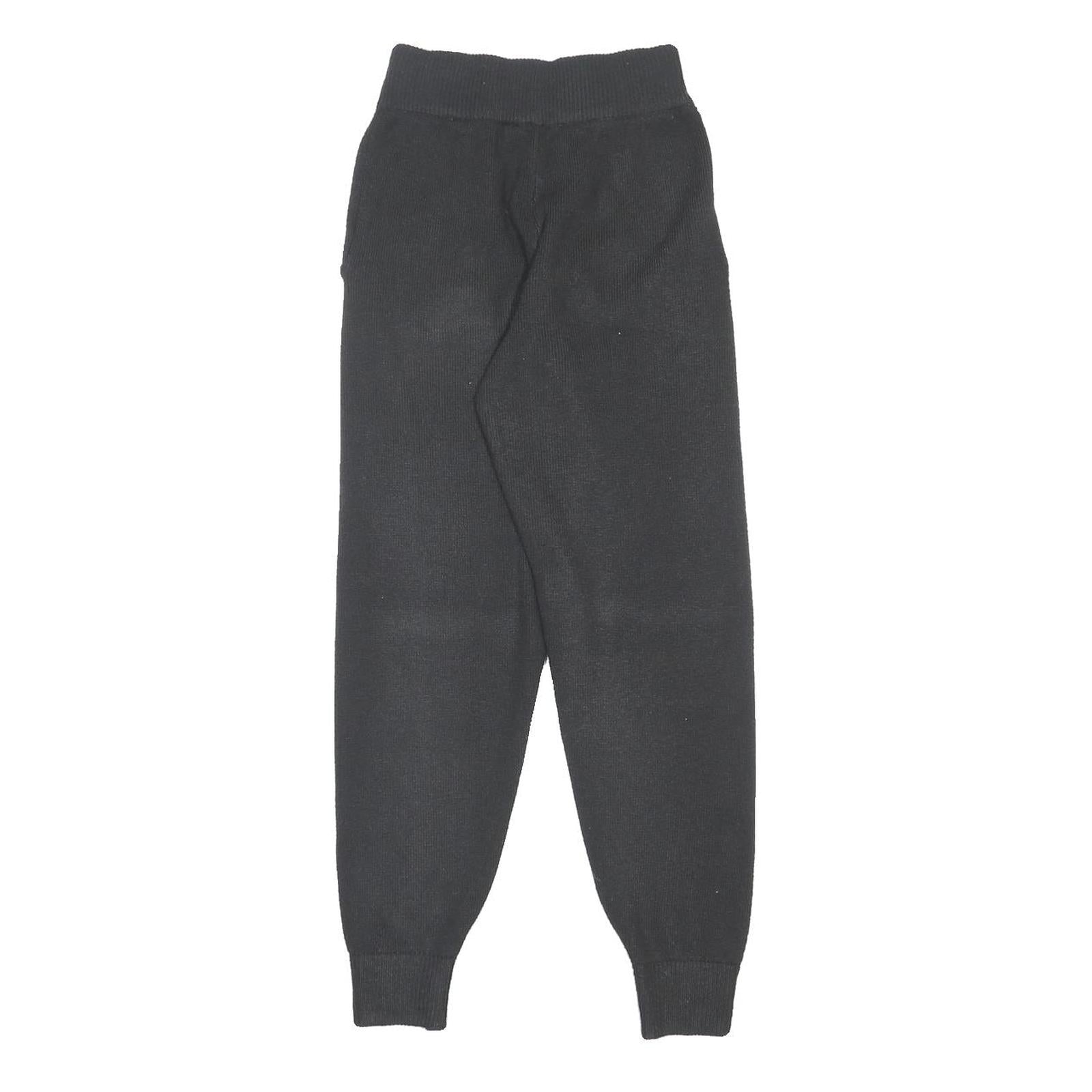 JACK WILLS Womens Joggers Black Slim Tapered UK 6 W22 L28 Polyester Blend