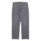 CARHARTT Mens Cotton Blend Grey Regular Straight Trousers W32 L30 Workwear