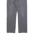 CARHARTT Mens Cotton Blend Grey Regular Straight Trousers W32 L30 Workwear
