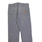 CARHARTT Mens Cotton Blend Grey Regular Straight Trousers W32 L30 Workwear