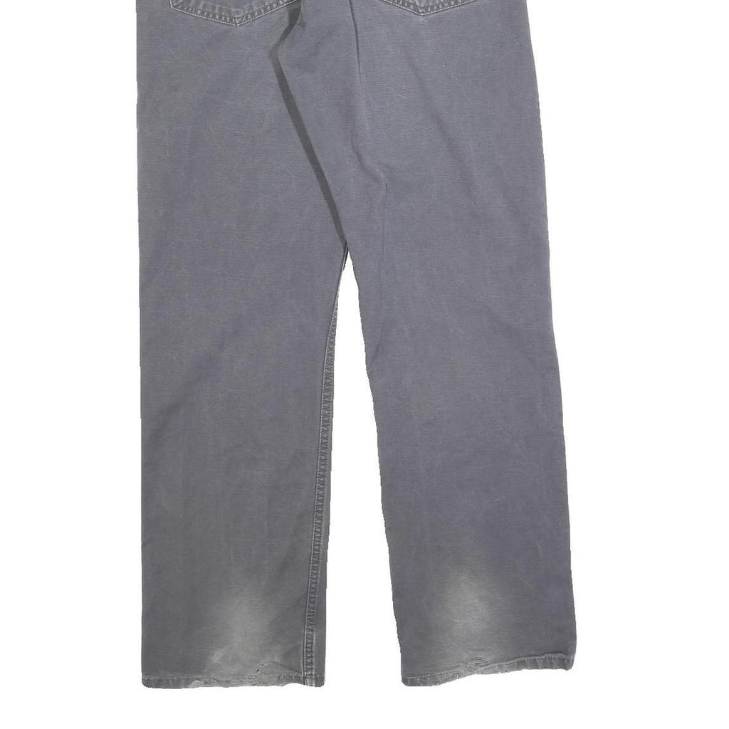 CARHARTT Mens Cotton Blend Grey Regular Straight Trousers W32 L30 Workwear