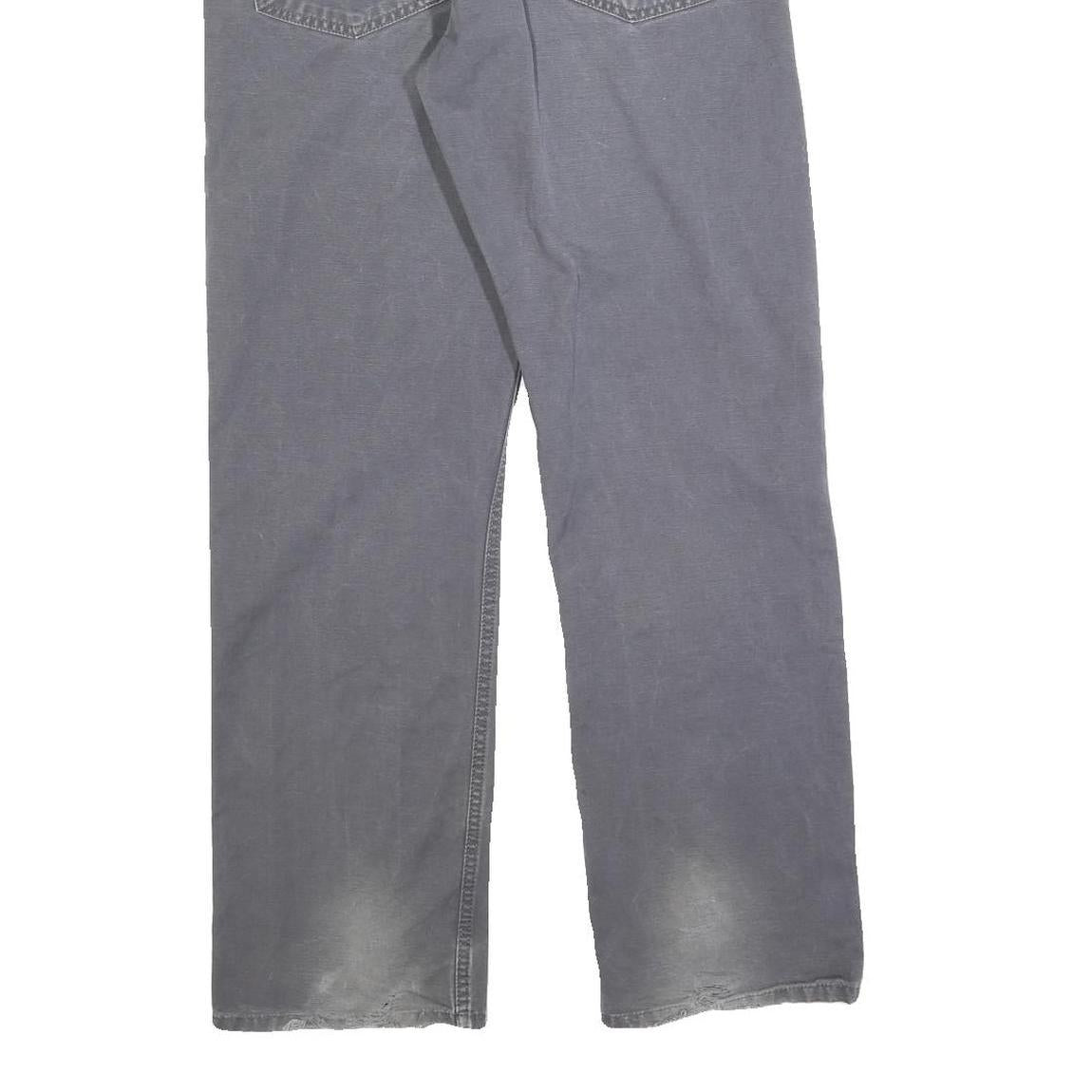 CARHARTT Mens Cotton Blend Grey Regular Straight Trousers W32 L30 Workwear