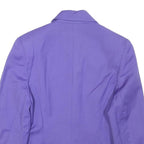 KAREN MILLEN Womens Purple Wool Button Jacket S Tailored Stylish Elegant