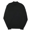 JOS A BANK Mens Black Plain Pullover Crew Neck Basic Knit XL Cotton Blend Jumper