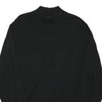 JOS A BANK Mens Black Plain Pullover Crew Neck Basic Knit XL Cotton Blend Jumper