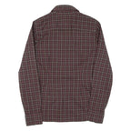 TOMMY HILFIGER Womens Shirt Brown Check Long Sleeve XS