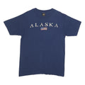 PRAIRIE MOUNTAIN Mens Blue Alaska Graphic T-Shirt M Short Sleeve Crew Neck