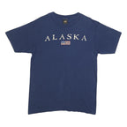 PRAIRIE MOUNTAIN Mens Blue Alaska Graphic T-Shirt M Short Sleeve Crew Neck