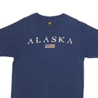 PRAIRIE MOUNTAIN Mens Blue Alaska Graphic T-Shirt M Short Sleeve Crew Neck